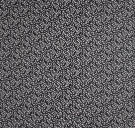 Šifon pružný  tisk zvířecí vzor ptáčci černobílý