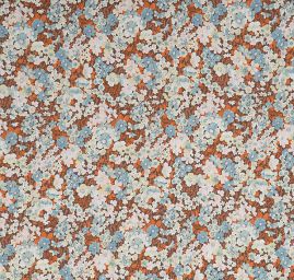 Šifon kreš hedvábný drobné květy