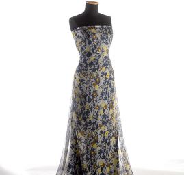 Šifon kreš květinový vzor II.jakost