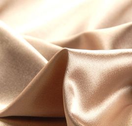 Satén nepružný béžové barvy