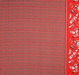 Šatová látka imitace hedvábí vínovočervená