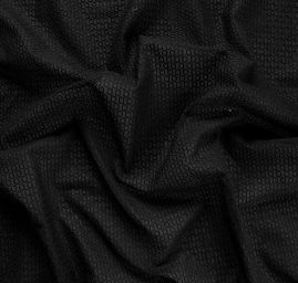 Krajka madeira výšivka na plátně ovály černá