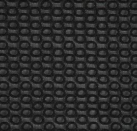 Krajka madeira výšivka na plátně ovály černá