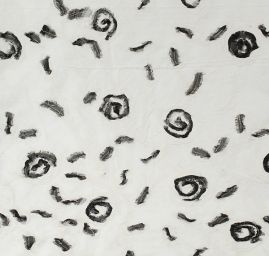 Šantung s aplikacemi