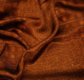 Satén vzor krokodílej kože