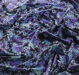 Úplet viskoza fialové drobné květy