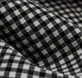 Látka kreš kostky z kolekce Black and White II.JAKOST