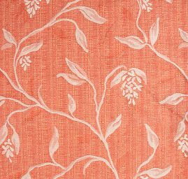 Dekorační látka Buret Plain Flower terracota