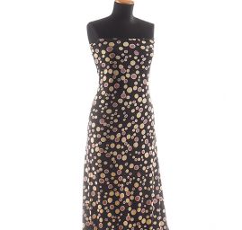 Úplet puntík žlutý/starorůžový II.jakost