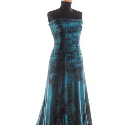 Úplet postavy/nápisy tyrkysovočerná