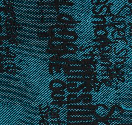 Úplet postavy/nápisy tyrkysovočerná