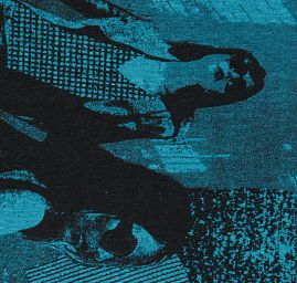 Úplet postavy/nápisy tyrkysovočerná