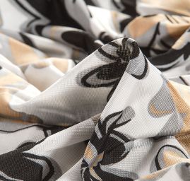 Úplet květinový motiv sv. hnědočerné II. jakost