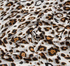 Úplet  zvířecí vzor černohnědošedý II. jakost