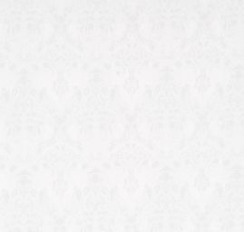 Žakárová látka bavlna směs motiv květů a ornamentu bílá