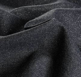 Riflovina pružná lesklá tm. modrá