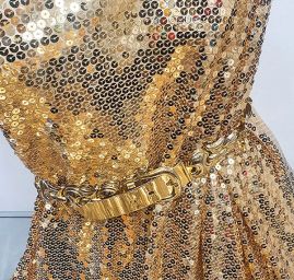 Flitrová třpytivá látka zlatá