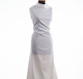 Brokát žakár jemný vzor ornament slonová kost