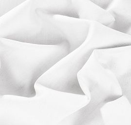 Bavlna len směs lomená bílá