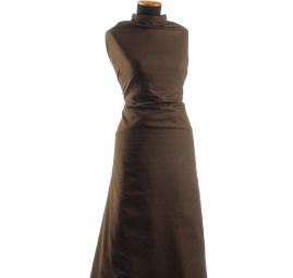 Bavlněná látka imitace rifloviny hnědý melír