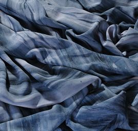 Batika šifon v barvách šedo-béžových