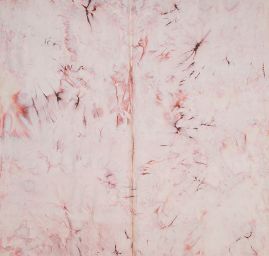 Batika letné viskozvá látka žltohnedá