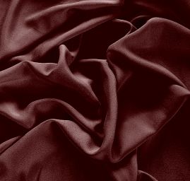 Krepdešín imitace hedvábí tmavě hnědá