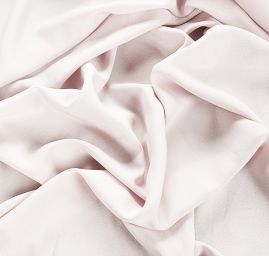 Krepdešín imitace hedvábí světle šedá