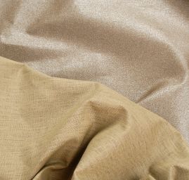 Len pevný se zátěrem polyakrylu lamé olivová