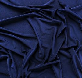 Úplet imitace plavkoviny lesk tmavě modrá