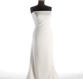 Kostýmová látka oboustranně pružná bílá