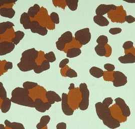 Úplet žoržetový zvířecí vzor jasně zelená