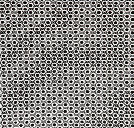 Krajka vzdušná výšivka ovály lomená bílá