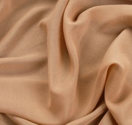 Žoržetšifon viskozový pružný tělové barvy