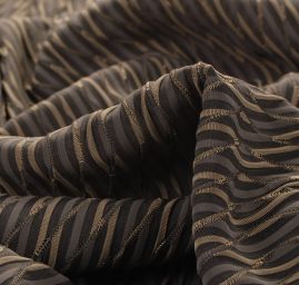 Pletenina s plastickým vzorem khaki šedá