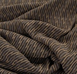 Pletenina s plastickým vzorem khaki šedá