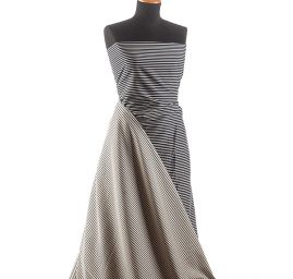 Bavlna pružná tisk proužky oboustranná