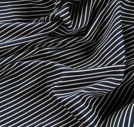 Bavlna pružná tisk proužky oboustranná