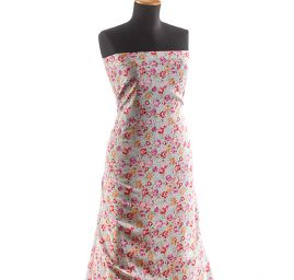 Viskozová letní látka květinový vzor