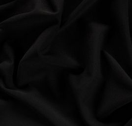 Pletenina úplet scuba crepe oboustranný černá