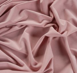 Pletenina úplet scuba crepe oboustranný pastel starorůžová