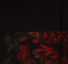 Hedvábný žoržet kupón květy