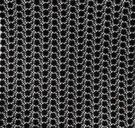 Hrubá bavlněná krajka květinový motiv černá