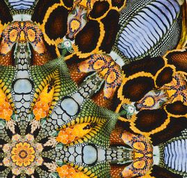 Exkluzivní úplet motiv hada digitální tisk