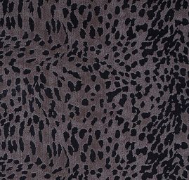 Šifon plisé zvířecí motiv hnědá/tm.hnědá