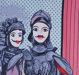 Śála rytířky růžovočervená II.jakost