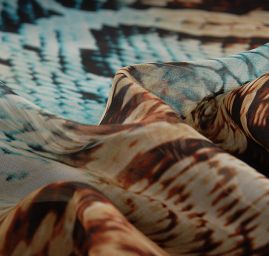 Šifon tisk zvířecí motiv hada