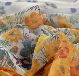 Žoržet rozkvetlá louka bordura