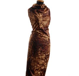 Pružná bavlněná látka zvířecí motiv