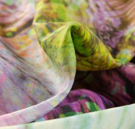 Bavlěný etamín batika